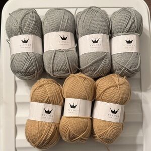Tivoli Yarn Collection - Gray and Tan